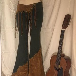 Mc Kay™️ Women’s Jeans with Fringe & Suede Patches